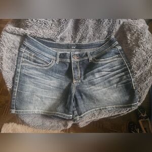 a.n.a Dark Blue Jean Shorts